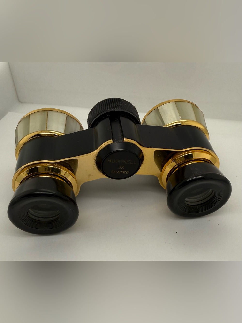 Bushnell Black and Gold 3x Coated MOP Mother of Pearl Magnifying Opera Glasses